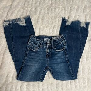 KanCan Dark Wash Frayed Hem Jeans